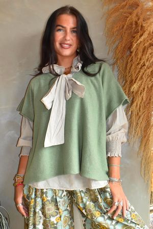 Conrad Cap Sleeve Tank Sage